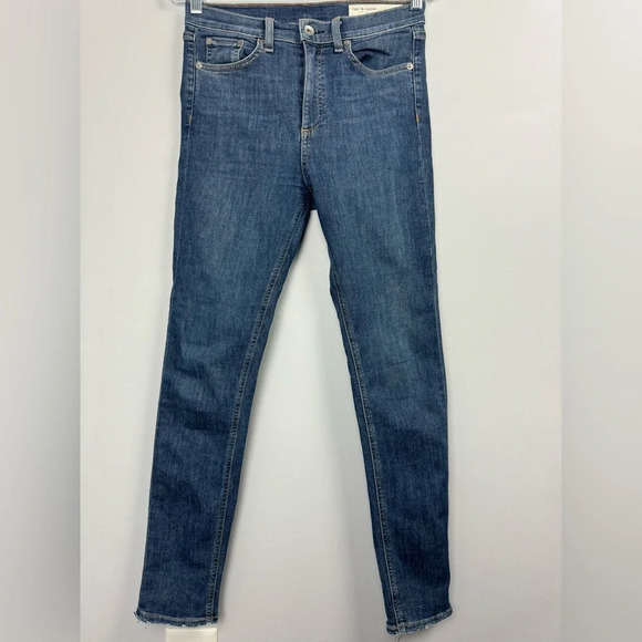 Rag & Bone High Rise Ankle Skinny Jeans size 27 - Picture 1 of 6